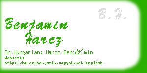 benjamin harcz business card